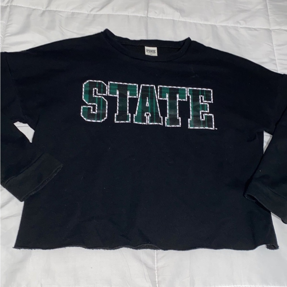 PINK Cropped Long Sleeve